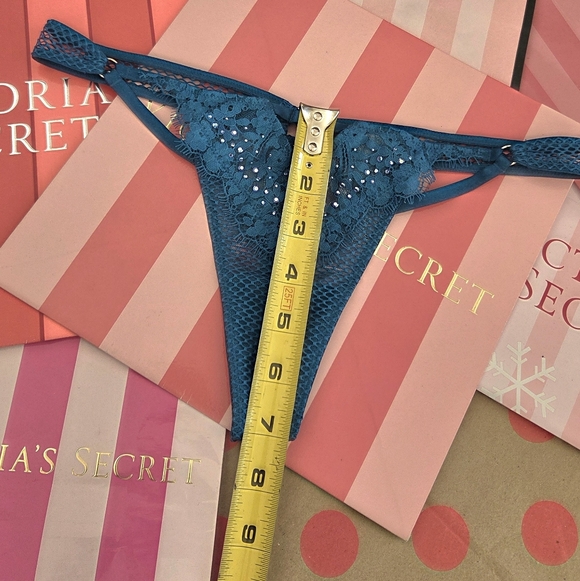 Victoria's Secret VTG Very Sexy Limited Edition Blue Rhinestone Lingerie Set NWT - Picture 10 of 16